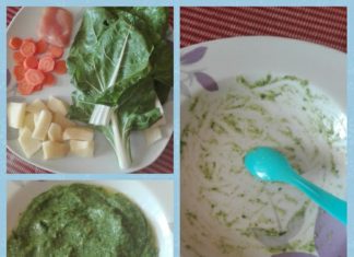 Kašica od blitve, kumpira, mrkve i piletine